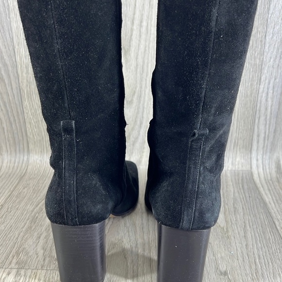 Anne Klein black suede high boots - Picture 8 of 16